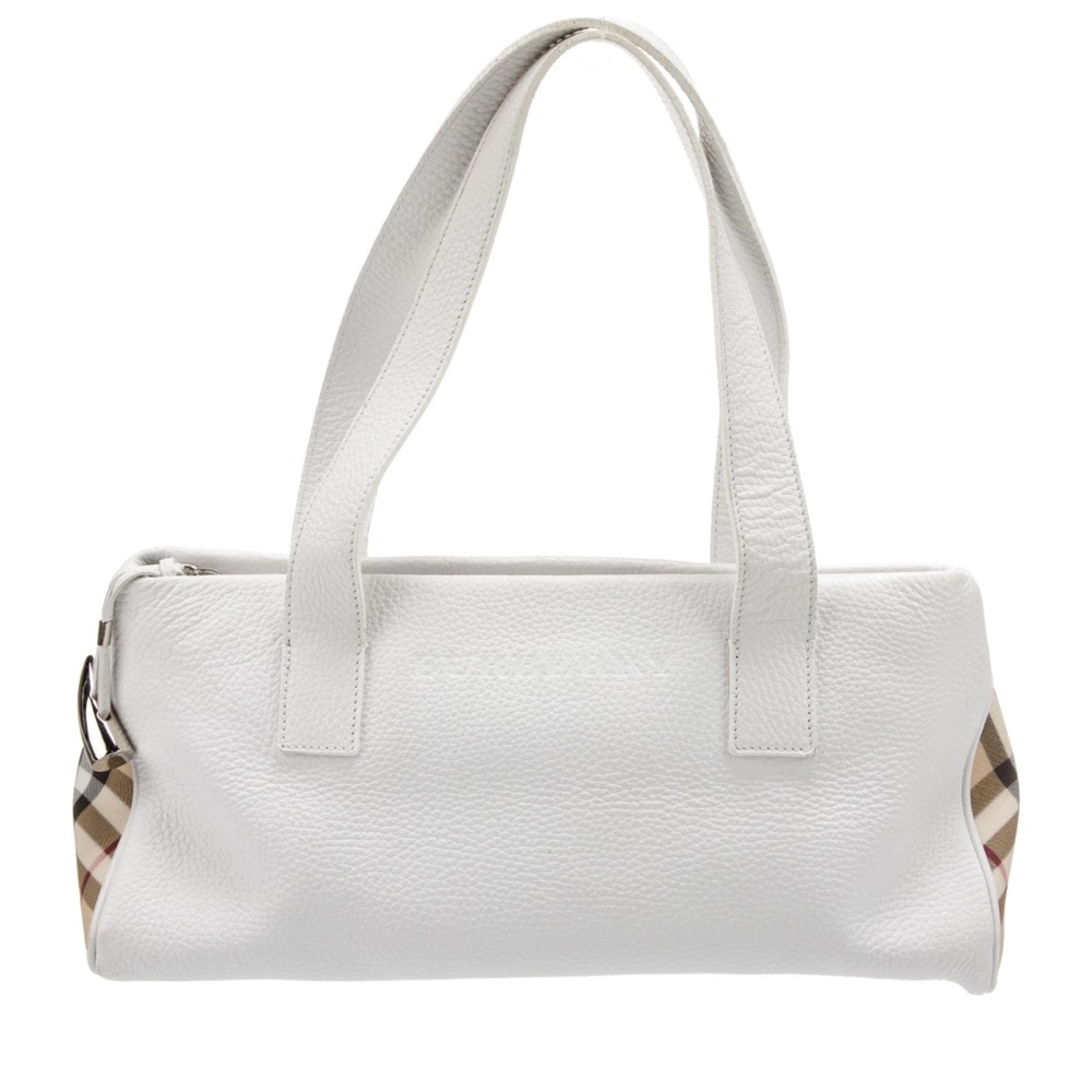 Burberry London House Check leather shoulder bag handbag. Plus dust bag